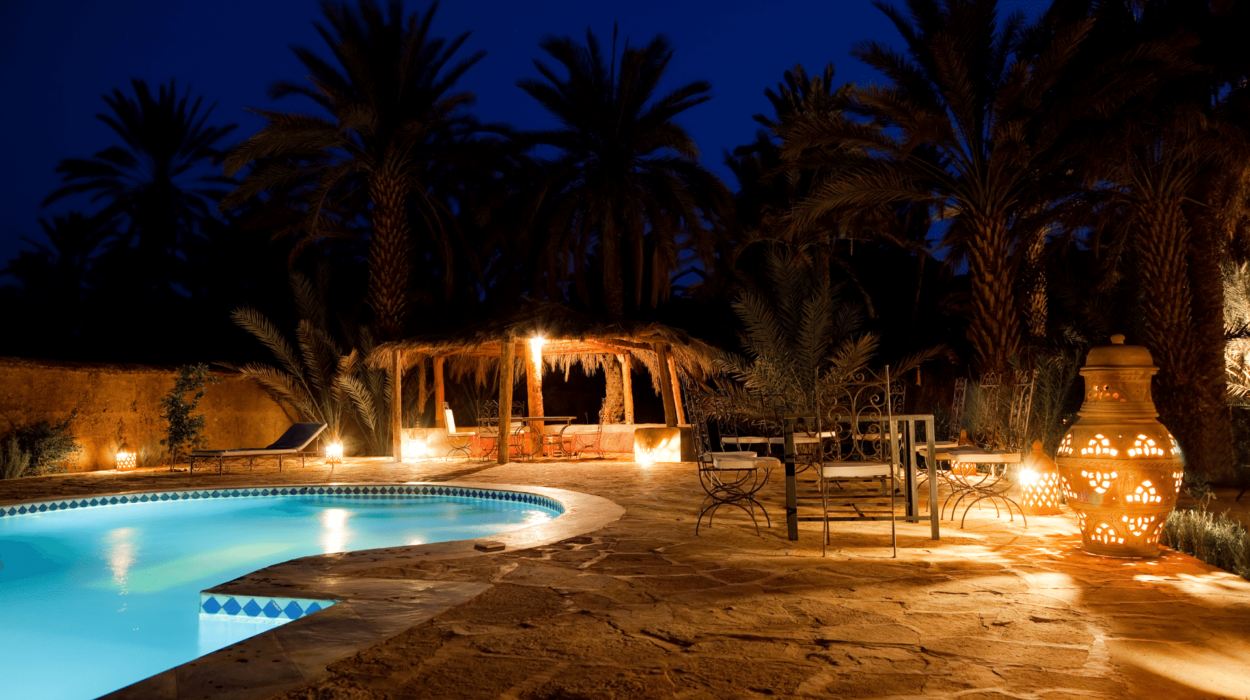 havuz bahçe aydınlatma